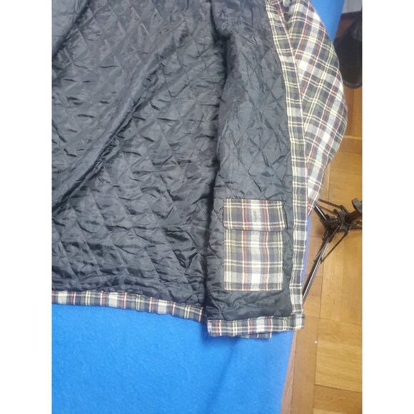 Casual Country Insulated Flannel Button Plaid Men's Size Medium - Picture 10 of 16